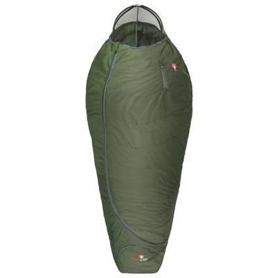Grüezi Bag - Biopod Wolle Survival Ice XXL - Daunenschlafsack Gr 205 cm - 235 x 95 x 67 cm Zip: Right Grün