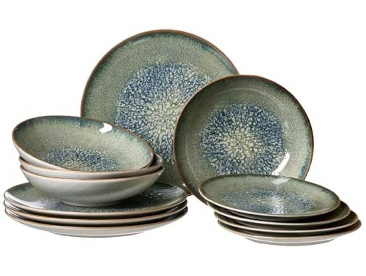 Ritzenhoff & Breker Teller-Set Verde, 12-teilig, grün Spülmaschinen- und mikrowellengeeignet