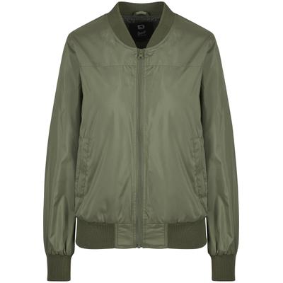 Bomberjacke BRANDIT "Brandit Brandit Women Jula Bomberjacket", Damen, Gr. XXL, grün (olive), 100% Polyester, unifarben, normal, amerikanischer Ausschnitt, Jacken Bomberjacke