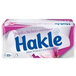 Hakle Toilettenpapier Sanft&Sicher 4-lagig 20 Rollen (1 Pack à 20 Rollen) weiß
