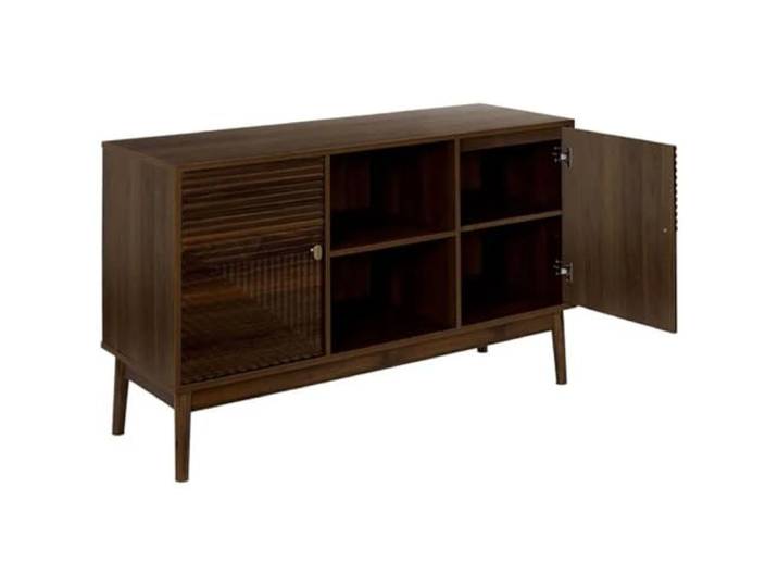 HOME DECO FACTORY Vielseitiges Holz-Sideboard Aufbewahrung Esszimmer Braun Elegantes Sideboard aus Holz, vielseitiger Stauraum, für Ess- und Wohnzimmer, edles Design, pflegeleicht, robust, braun