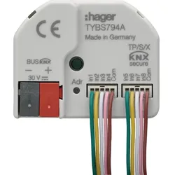 Hager Binäreingang 4f+LED Ausg, KNX Secure, UP