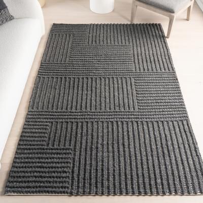 Nuloom Dorene Contemporary High-Low Striped Wool Area Rug