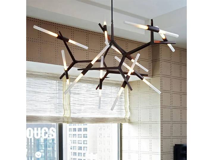 Nordique créatif artificiel Satellite LED lustres Restaurant salon cuisine suspension lampe éclairage intérieur décoration de la maison