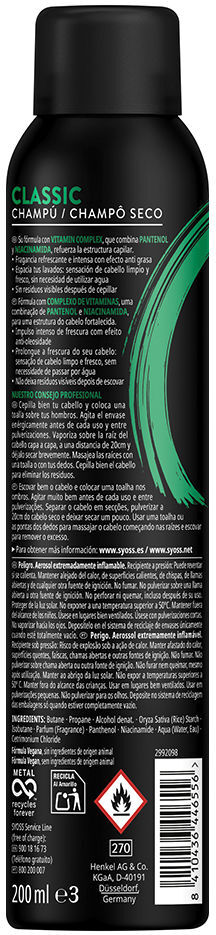 Syoss Anti Grasa champú seco 200 ml