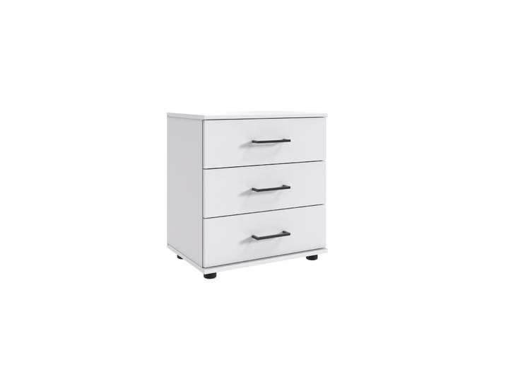 Nachttisch Tiby weiss Holzwerkstoff B 52 H 58 cm - Nachttisch