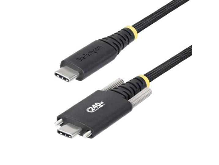 StarTech 2m USB-C Kabel, Zijschroefvergrendeling (S2CEPR2M-USBSL-CABLE)