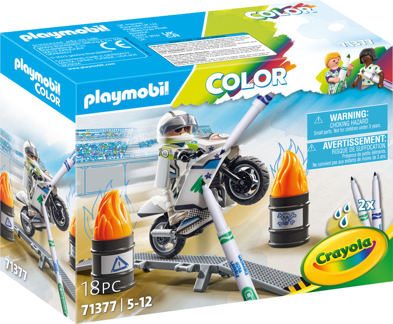 Playmobil Color Motorfiets 71377