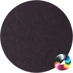 BIASTO - Premium Filz Untersetzer - rund 15cm - Farbe: pflaume (HF027). Design Glas-Untersetzer für Getränke, Tisch, Bar, Tasse, Vase