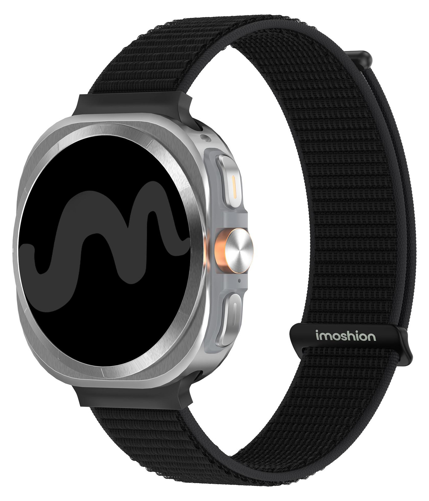iMoshion Nylon bandje voor Samsung Galaxy Watch Ultra 2 (2026) / Ultra (2024/2025) - Zwart
