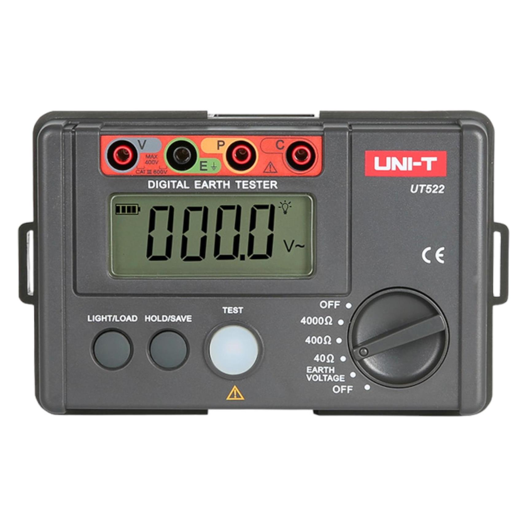 Uni-T UT522 Digitaler Erdungstester Erdungs-Widerstandsprüfer (CAT III 600V) (UNI-T)