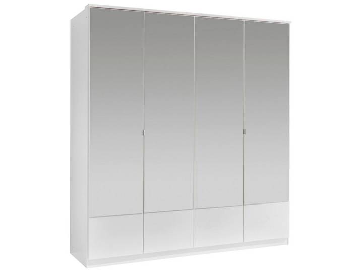 Drehtürenschrank mit Spiegel 180cm Imago, Weiß