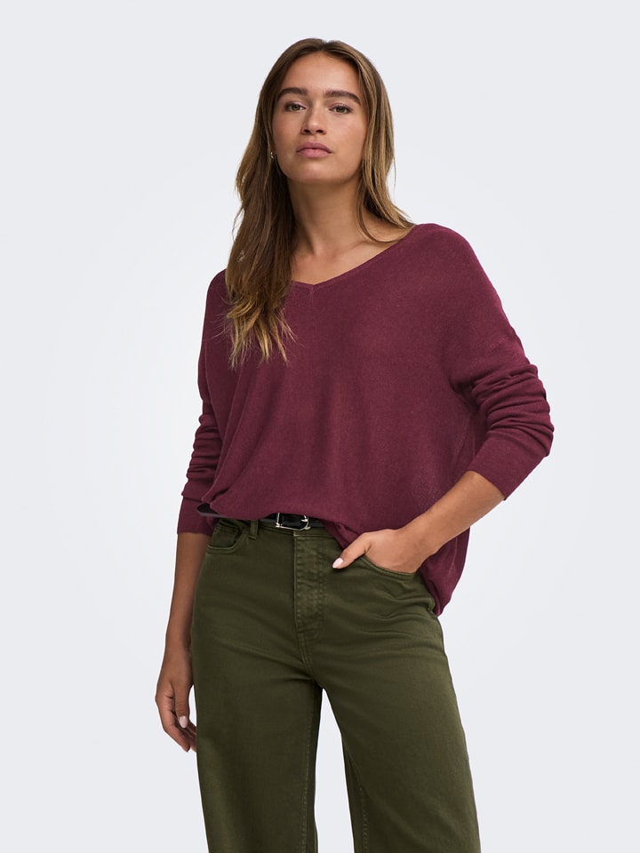 JDY Pullover "New" in Bordeuax - M
