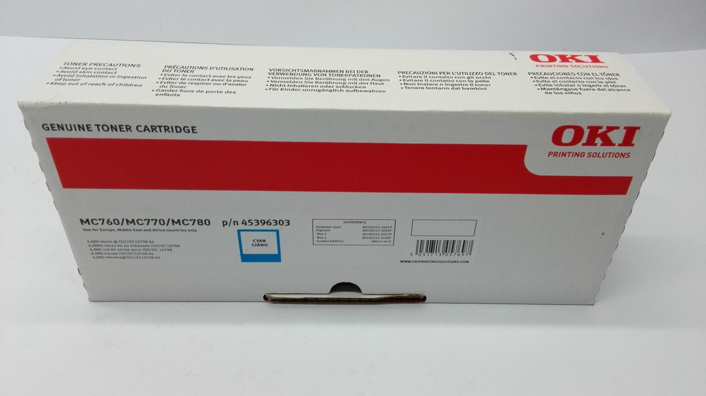 OKI Cyaan Originele Toner Cartridge voor OKI
