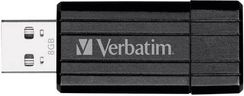 Verbatim Pin Stripe USB-Stick 8 GB Schwarz 49062 USB-A (USB 2.0)