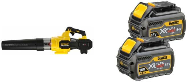 Set DEWALT Flexvolt Akku-Axialgebläse 54V, Basisversion DCMBA572N-XJ + Flexvolt Akku-Set, 54V / 108Wh