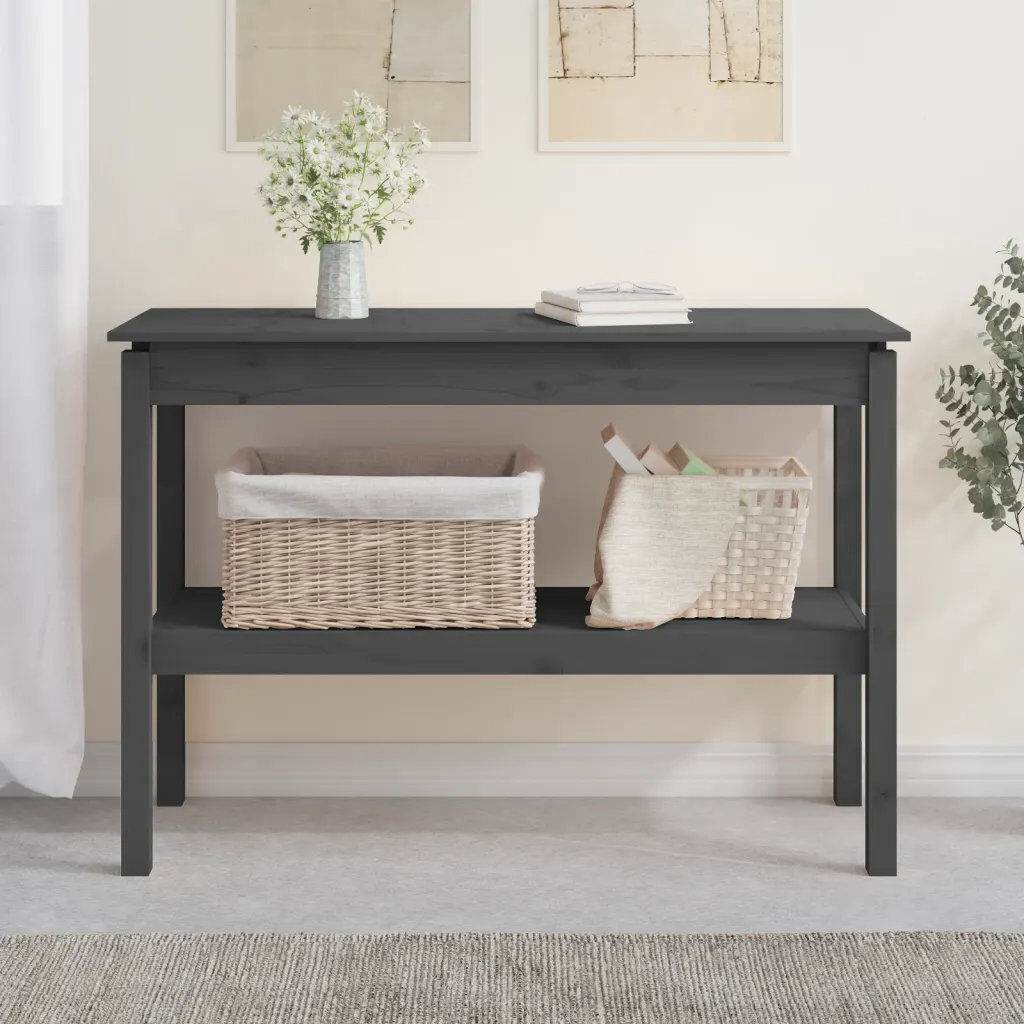 17 Stories Josh-James Solid Wood Console Table Natural 75cm H x 110cm W x 40cm D