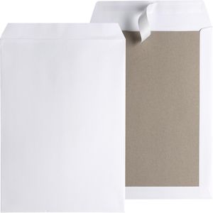 Posthorn Versandtaschen weiß, C4, ohne Fenster, haftklebend, Kraftpapier, 100 Stück