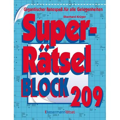 Superrätselblock 209, Taschenbuch von Eberhard Krüger, Bassermann, 978-3-8094-4833-4