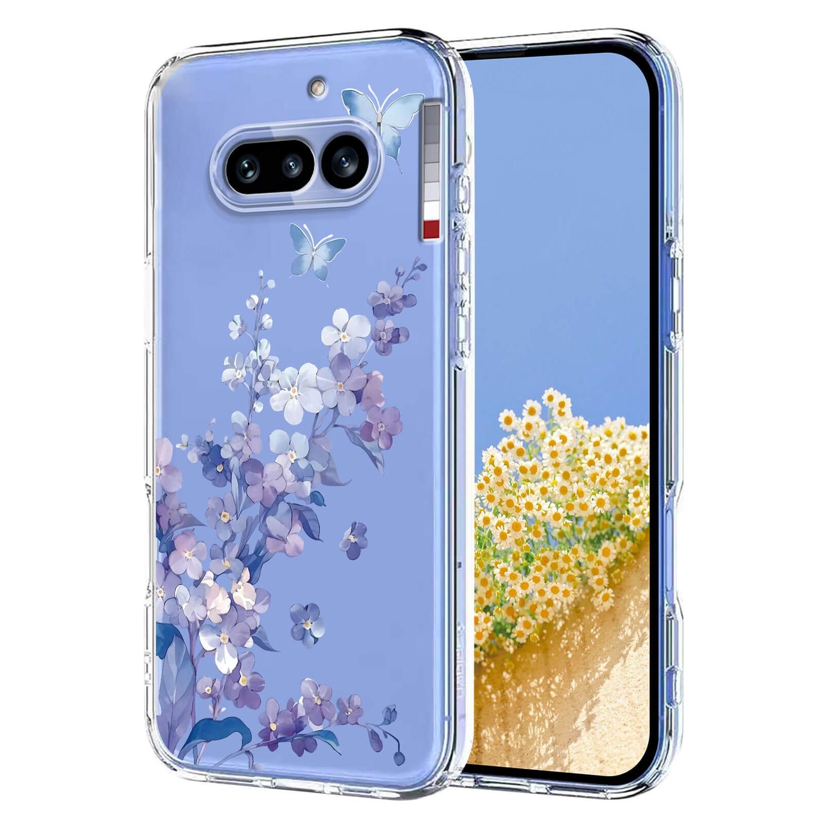 Cover-Discount Nothing Phone (4a) - Silikon Gummi Hülle Blumen (Nothing Phone (4a)) (78702960)