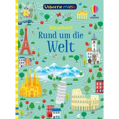 Usborne Minis: Rätselbuch - Rund um die Welt, Taschenbuch von Simon Tudhope, Usborne, 978-1-03-570555-9