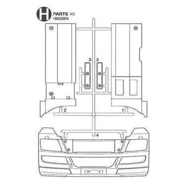 Tamiya H-Teile Stossstange MAN (319005974)