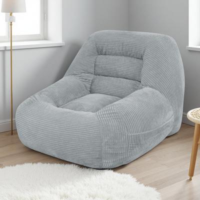 ZWYO HOSIMU Corduroy Fabric Beanbag Couch with Fluffy Cloud Design, Cozy Mini Sofa for Living Room, Bedroom & Dorm