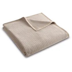 Biederlack Wohn- und Kuscheldecke 'Feel Taupe' 150 x 200 cm Taupe