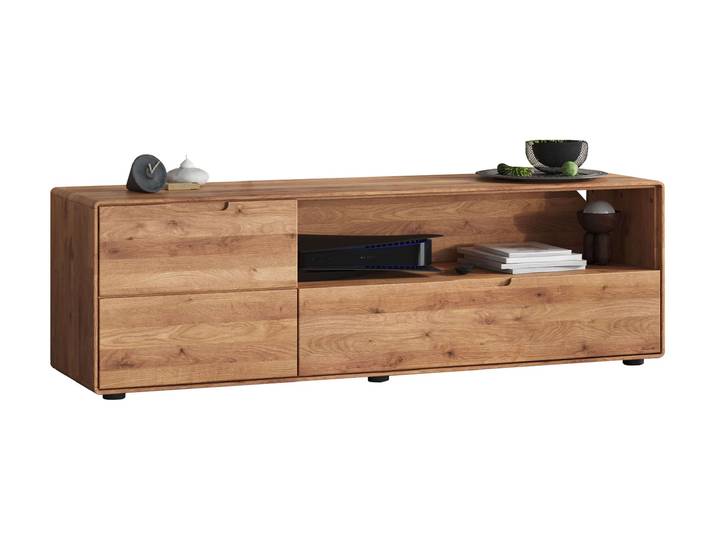 TV - Lowboard Wildeiche massiv geölt 149 cm - montiert - LUCAS