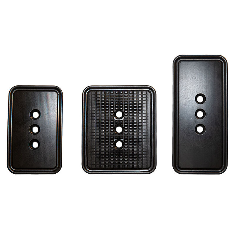 Asetek SimSports Forte Pedal Face Plates, Pedaloberfläche, für Forte-Pedalset, Aluminium - 3er-Set