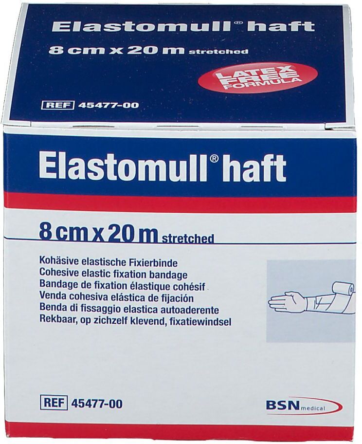 No Brand Elastomull haft 8 cmx20 m Fixierbinde 6 St Binden