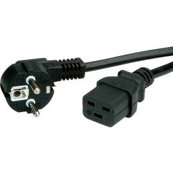 VALUE Netzkabel Schutzkontakt CEE7/7 - IEC320-C19, 16A, schwarz, 2 m 19.99.1552