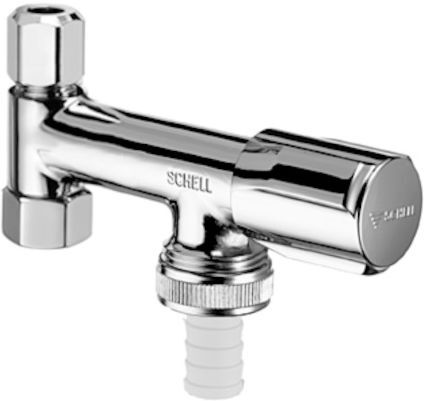 Schell Comfort Geräteventil 033740699 3/8", verchromt, mit Rückflussverhinderer