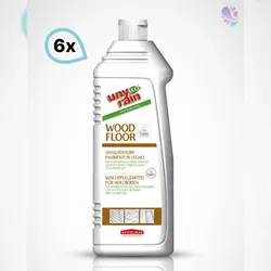 Blanc HYGIENIC umweltfreundliches Wischpflegemittel für Holzböden, ECOLABEL, 6 x 1000 ml Flasche, auf pflanzlicher Basis