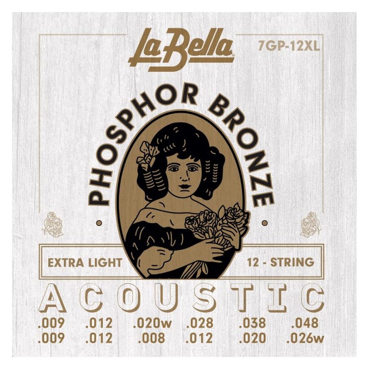 La Bella 7GP12XL Phosphor Bronze ExLight (12x, Gitarre, 0.05") (46534902)