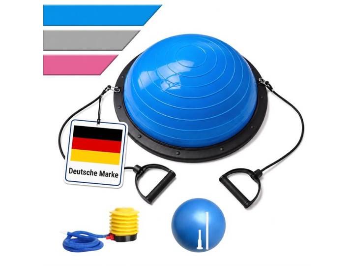 Relaxdays Balance Ball mit Bändern & Pumpe