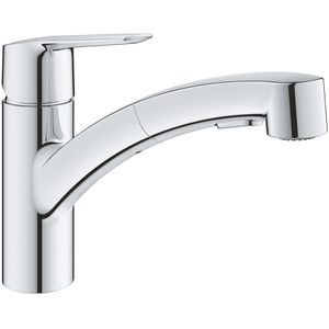 GROHE Küchenarmatur Start 30531001, chrom, Hochdruck, 90° schwenkbar, ausziehbarer Auslauf