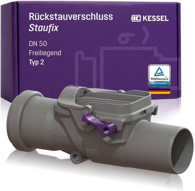 Kessel Rückstaudoppelverschluss Staufix 73050 DN 50