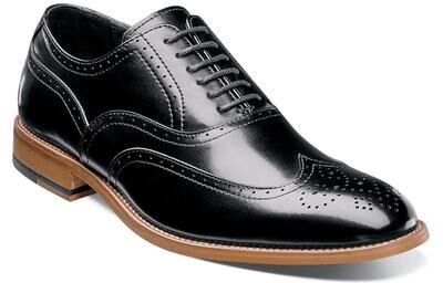 Stacy Adams DUNBAR - Mens 8 Black Oxford Shoes W