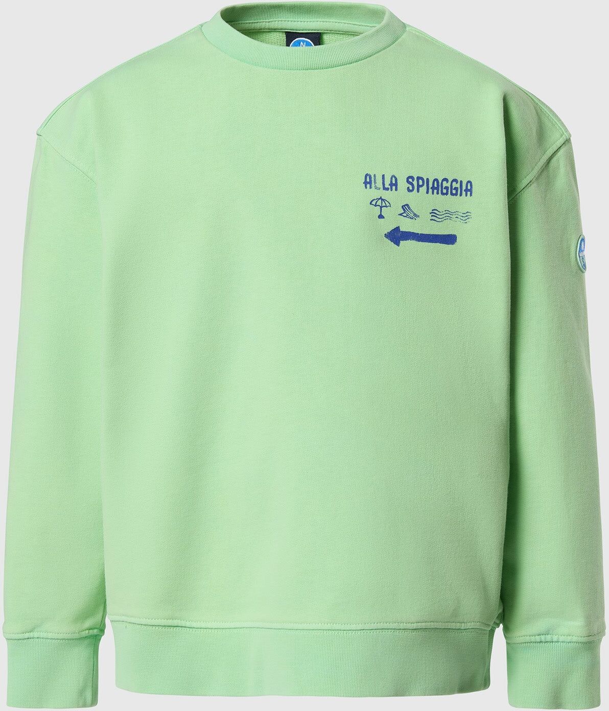 North Sails Sweatshirt mit Strand-Print Summer green 6