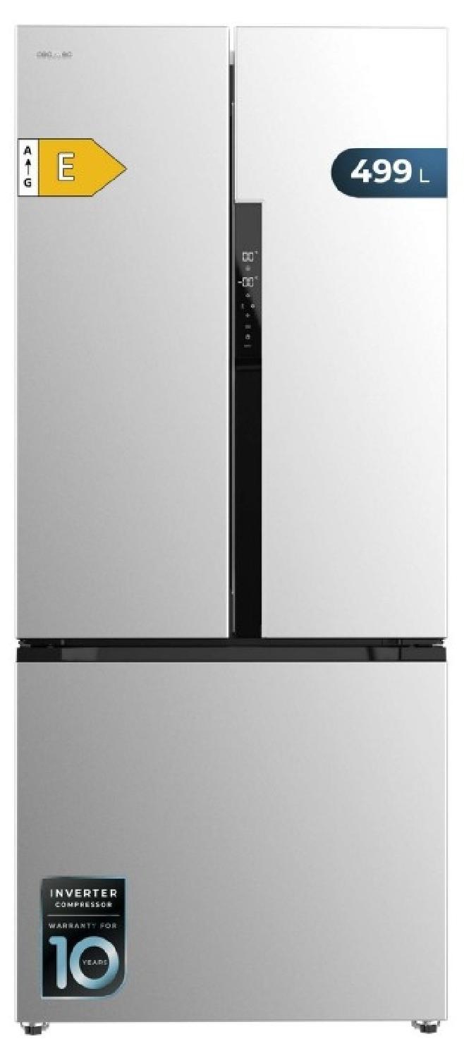 Cecotec Bolero CoolMarket FD 499 Inox E, Freistehend, French door, Edelstahl, 2 Tür(en), LED, Innen