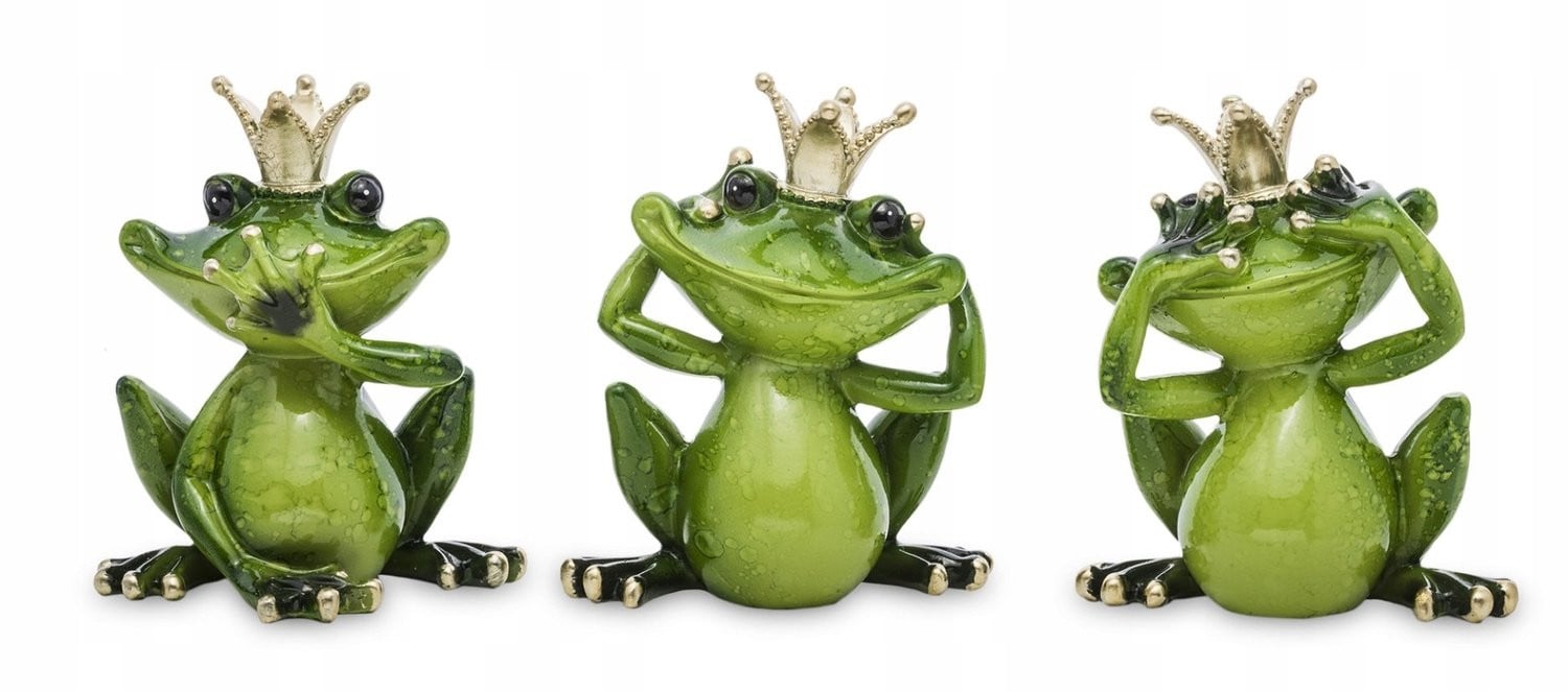 Decoratieve Kikker Figuur - Groen Kunststof Ornament