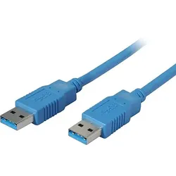 USB Kabel Typ A Stecker > Typ A Stecker USB 3.0 blau 1,8m