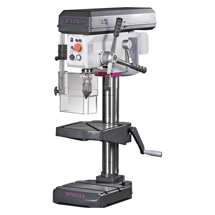 Opti Tischbohrmaschine B 24 H 24 (S235JR) mm MK2 350-4000 min-¹ mit Not-Halt-Schalter (3020243)