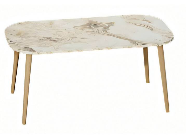 Xlmoebel Couchtisch Holz-Couchtisch Beige von XLMOEBEL, modern und pflegeleicht (Packung, Holz-Couchtisch), Made in Europa