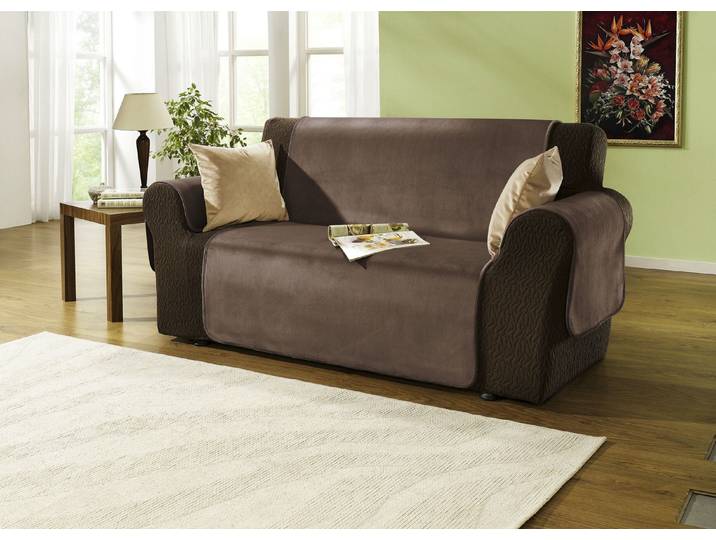 Edel und angenehm: Rutschfeste Wohnaccessoires für Sie!, Braun, Größe 103 (Couchschoner, 100x200 cm)