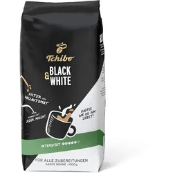 Tchibo - Black & White - 1 kg Ganze Bohne - Intensität: 5/6