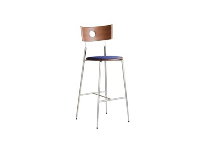 VNCdfhETs Barstuhl Barhocker Mit Rücken- Und Fußstütze, Moderner Frühstücksstuhl for Cafés Barhocker(Brown)
