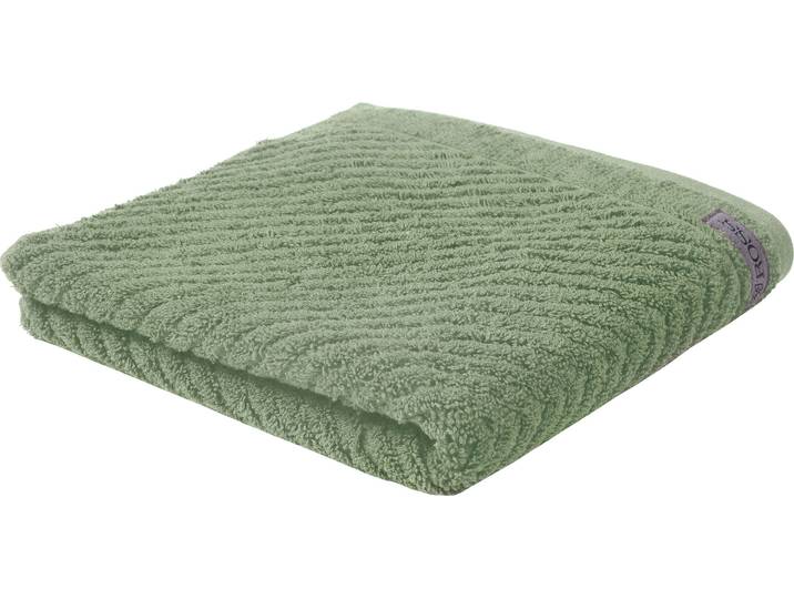 Duschtuch ROSS Smart , grün (schilf), B:70cm L:140cm, Frottier, Obermaterial: 100% Baumwolle, Handtücher, Duschtuch, Uni-Rippe mit Velourslabel