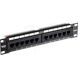 TRN TC-P12C6 - Patchpanel, 12-Port, Cat.6, 1 HE